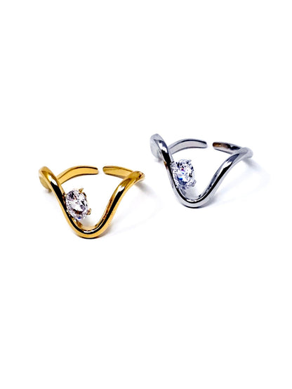 Anello Regolabile "Onde" Gold o Silver - 333HOPE333