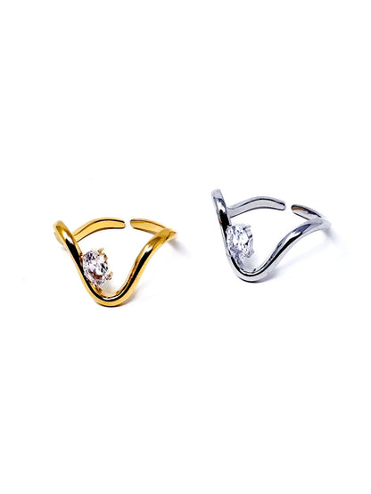 Anello Regolabile "Onde" Gold o Silver - 333HOPE333
