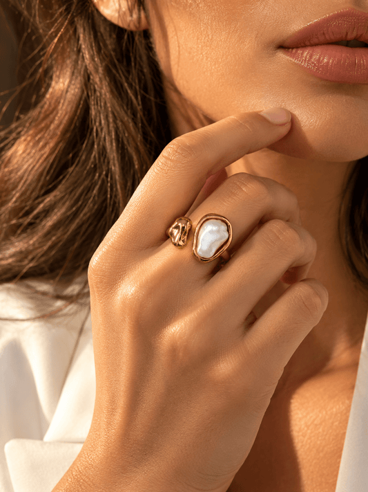 Anello Regolabile "Perle di Luna" - 333HOPE333