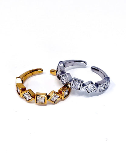 Anello Regolabile "Prisma" Gold o Silver - 333HOPE333
