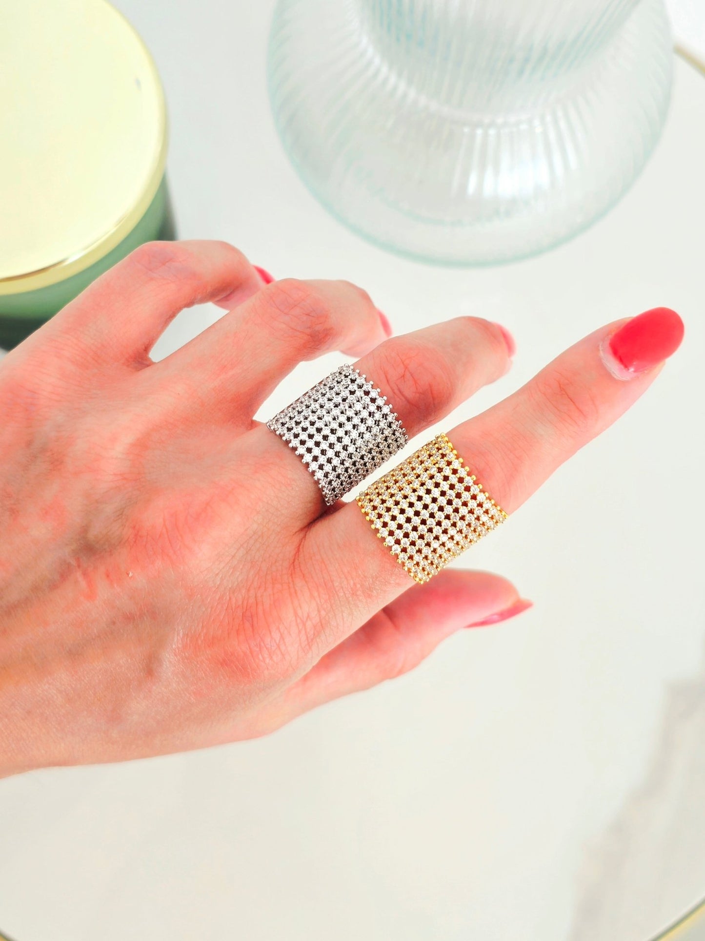 Anello Regolabile "Shining Band" Gold o Silver - 333HOPE333