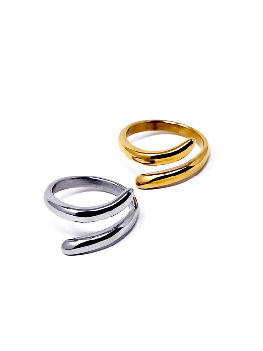Anello Regolabile "Virgola" Gold o Silver - 333HOPE333