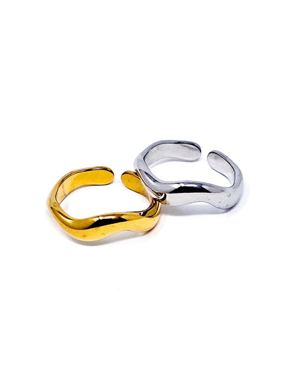 Anello Regolabile "Waves" Gold o Silver - 333HOPE333