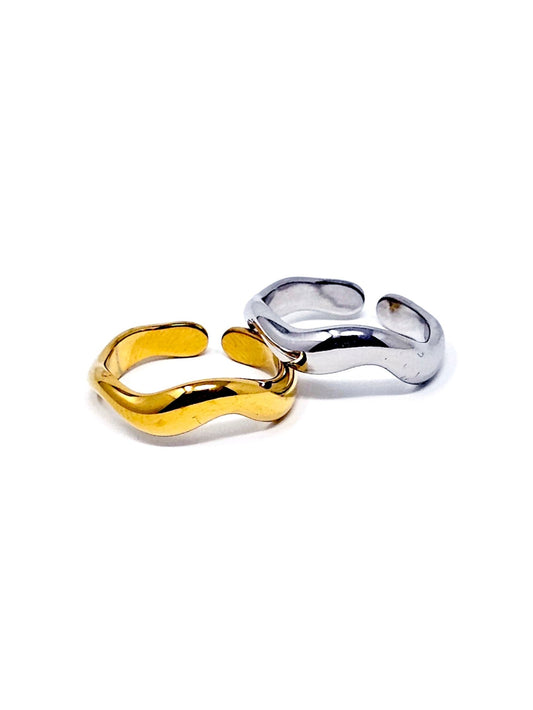 Anello Regolabile "Waves" Gold o Silver - 333HOPE333