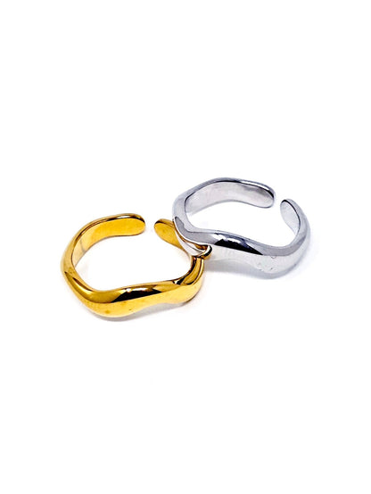 Anello Regolabile "Waves" Gold o Silver - 333HOPE333