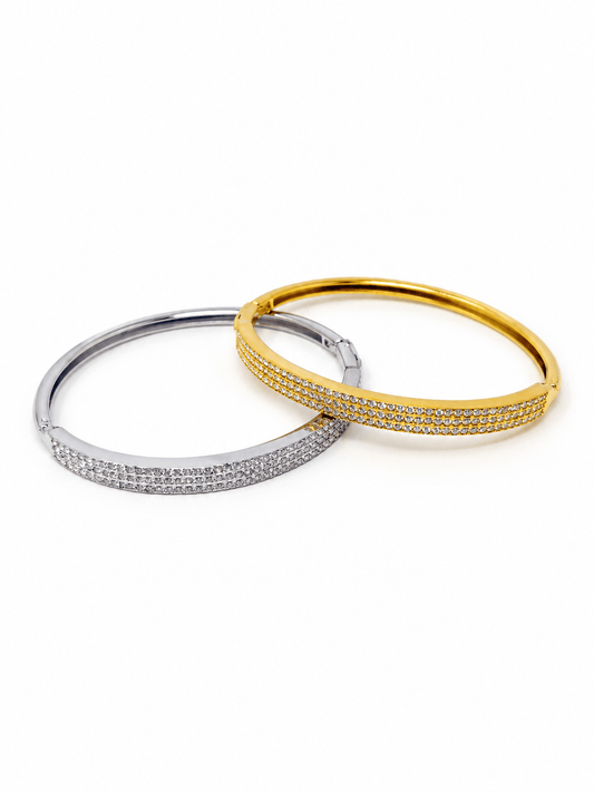 Bracciale Bangle "Linea Pavé" Gold o Silver (Copia) - 333HOPE333
