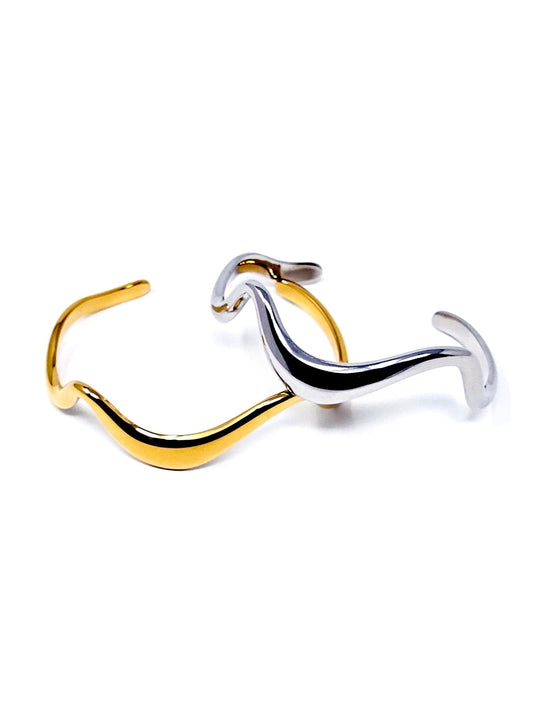 Bracciale Bangle "Waves" Gold o Silver - 333HOPE333