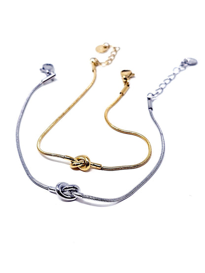 Bracciale "Piccolo Nodo” Gold o Silver - 333HOPE333