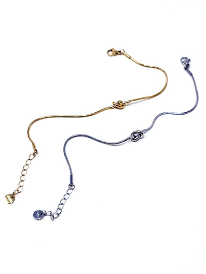 Bracciale "Piccolo Nodo” Gold o Silver - 333HOPE333