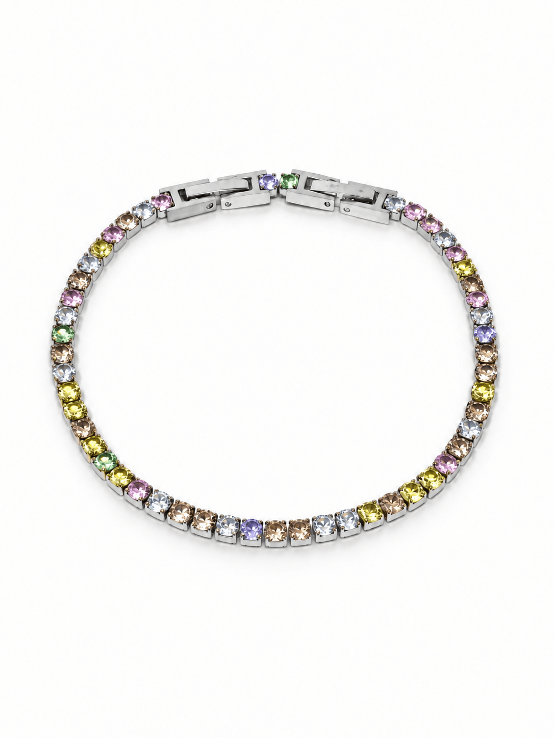 Bracciale Tennis Silver con Pietre Pastel Colors - 333HOPE333