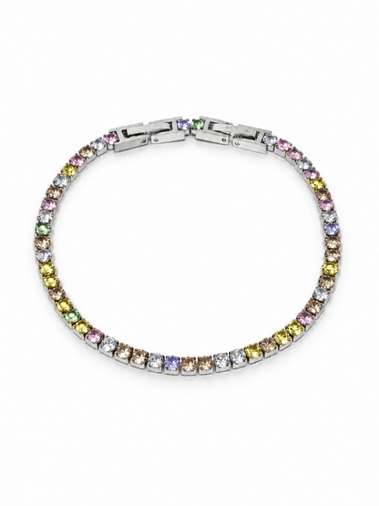 Bracciale Tennis Silver con Pietre Pastel Colors - 333HOPE333