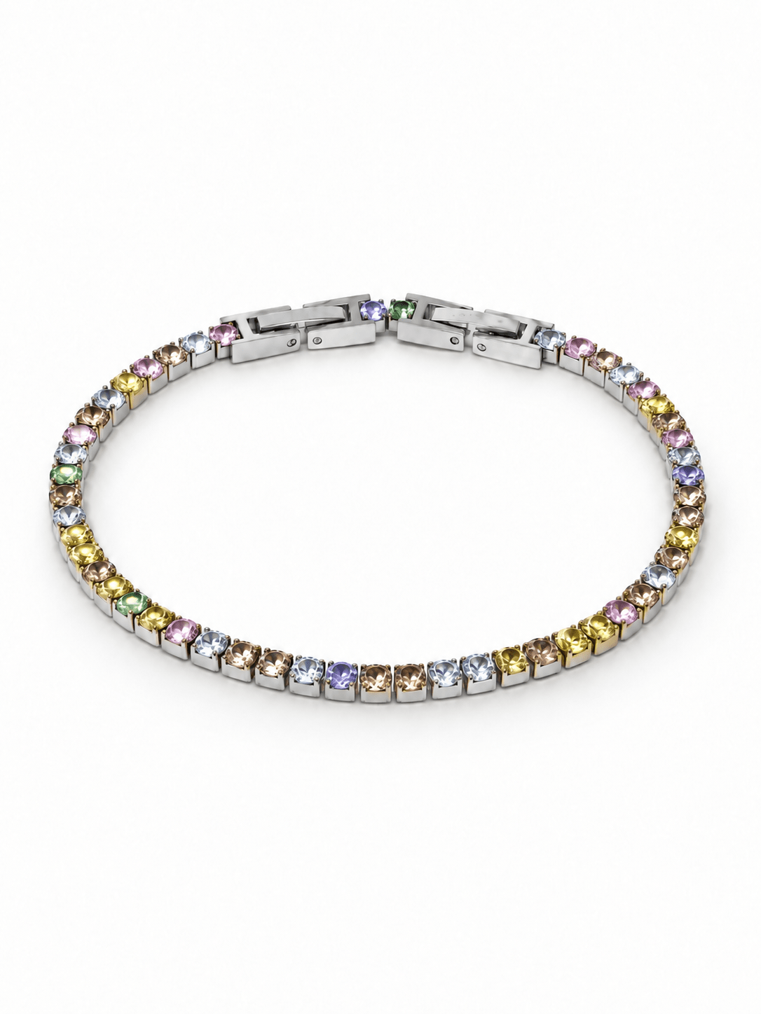 Bracciale Tennis Silver con Pietre Pastel Colors - 333HOPE333