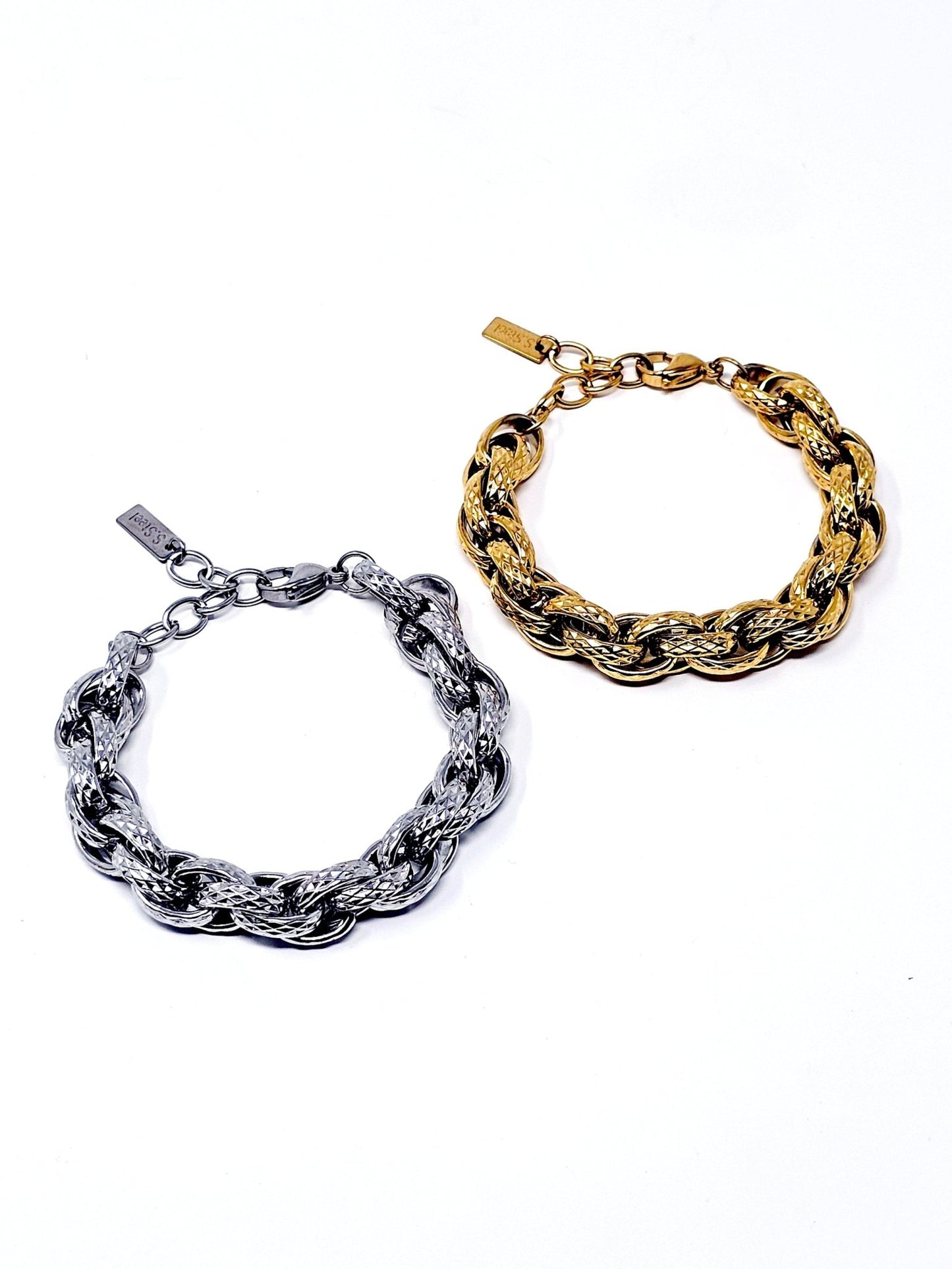 Bracciale "Torchon Multi Chain” Gold o Silver - 333HOPE333