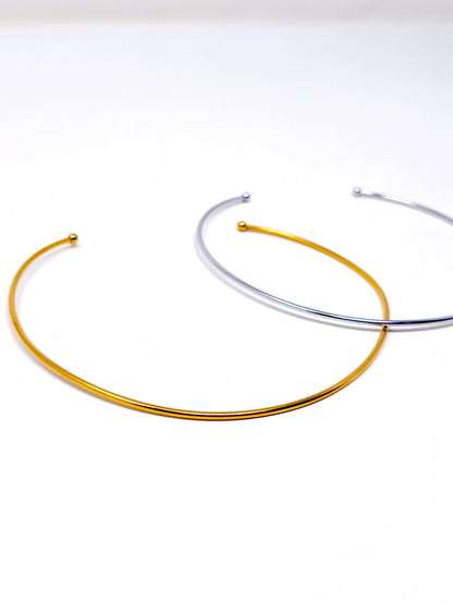 Choker Bangle "Minimal" Gold o Silver - 333HOPE333