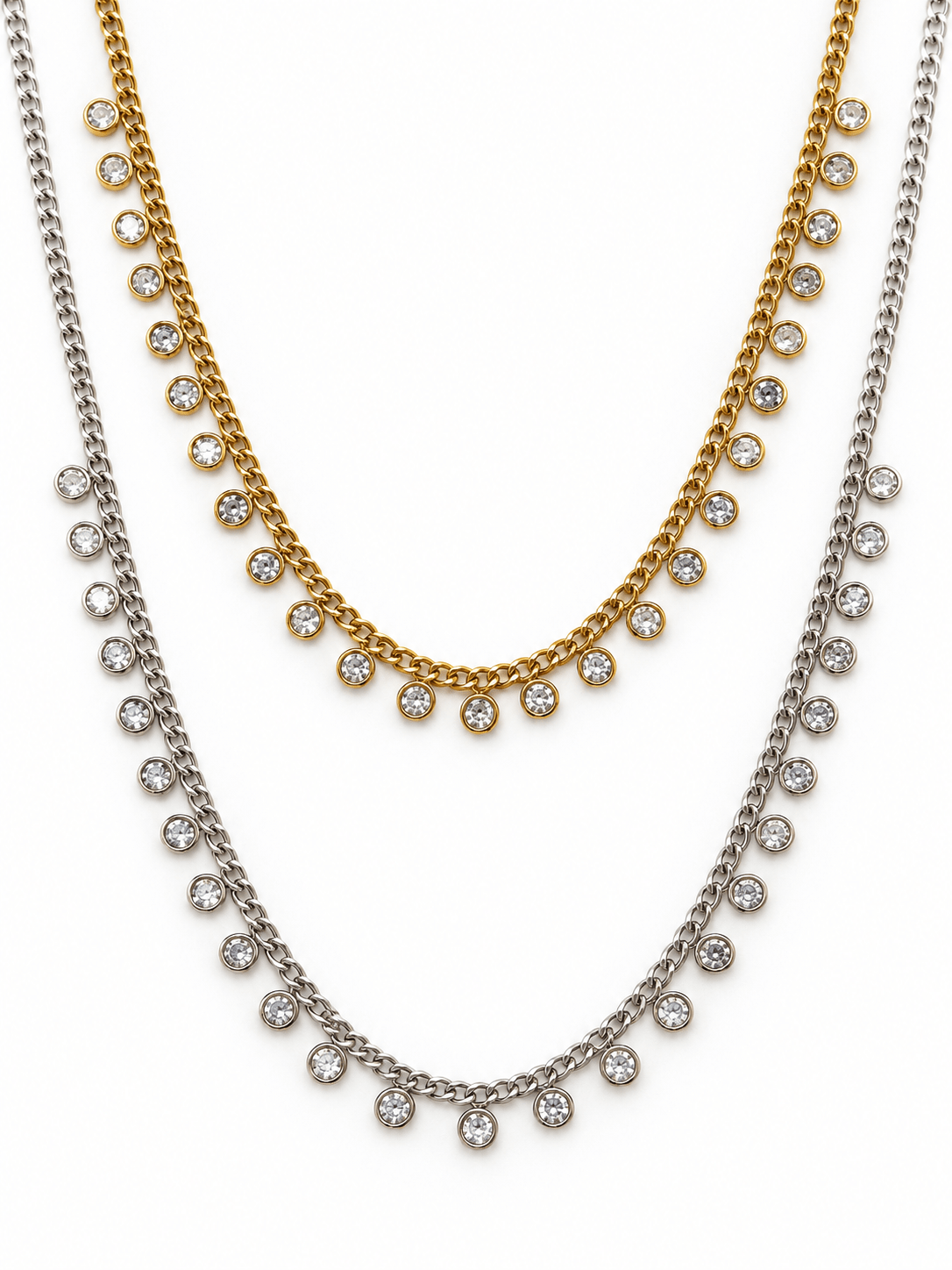 Choker Girocollo "Lumina Crystal" Gold o Silver - 333HOPE333