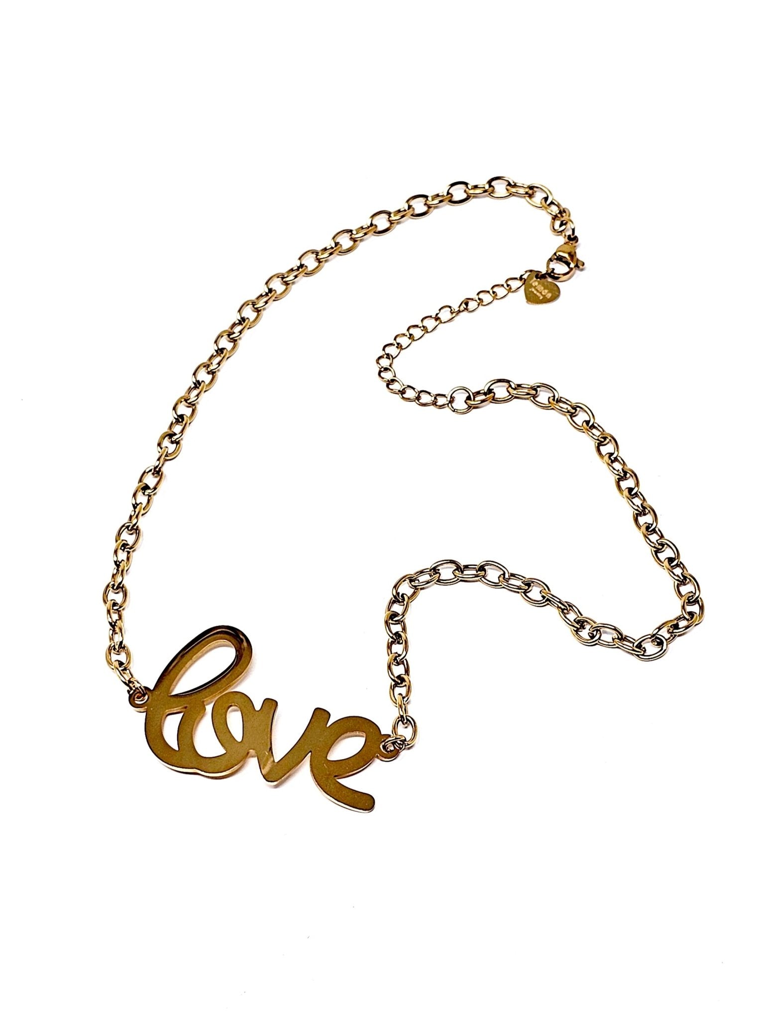 Choker/Girocollo "Love" Gold - 333HOPE333