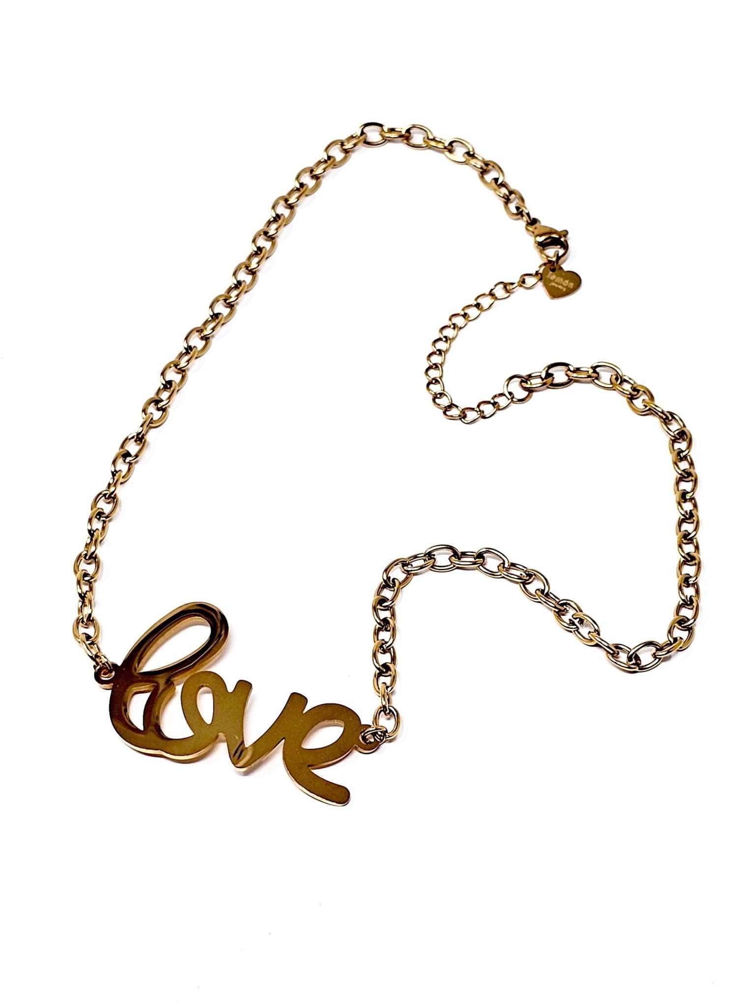 Choker/Girocollo "Love" Gold - 333HOPE333