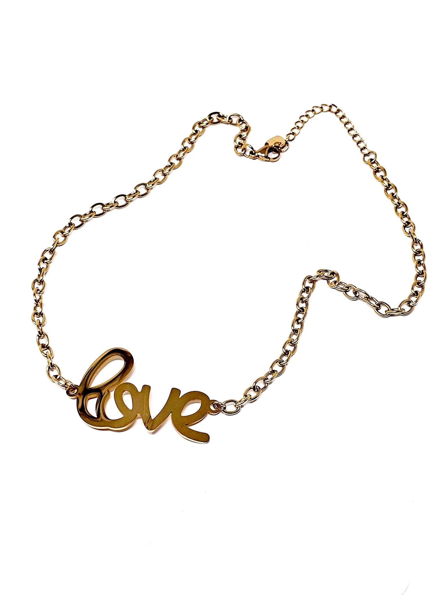 Choker/Girocollo "Love" Gold - 333HOPE333
