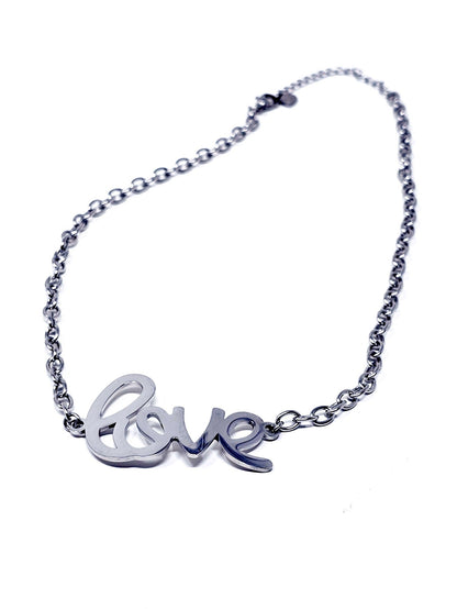 Choker/Girocollo "Love" Silver - 333HOPE333