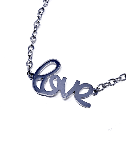 Choker/Girocollo "Love" Silver - 333HOPE333
