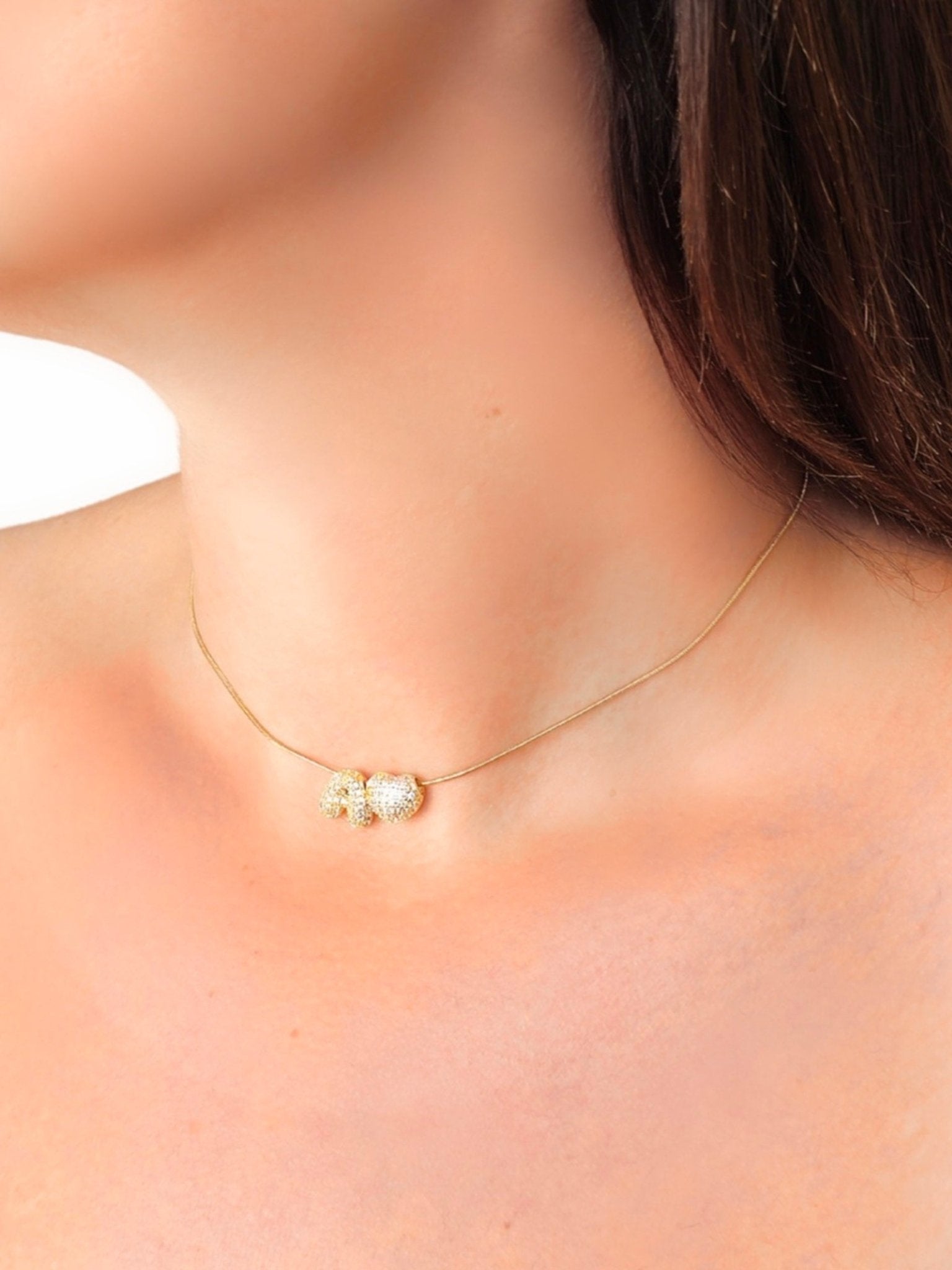 Choker/Girocollo Personalizzato "Bubble" Gold - 333HOPE333