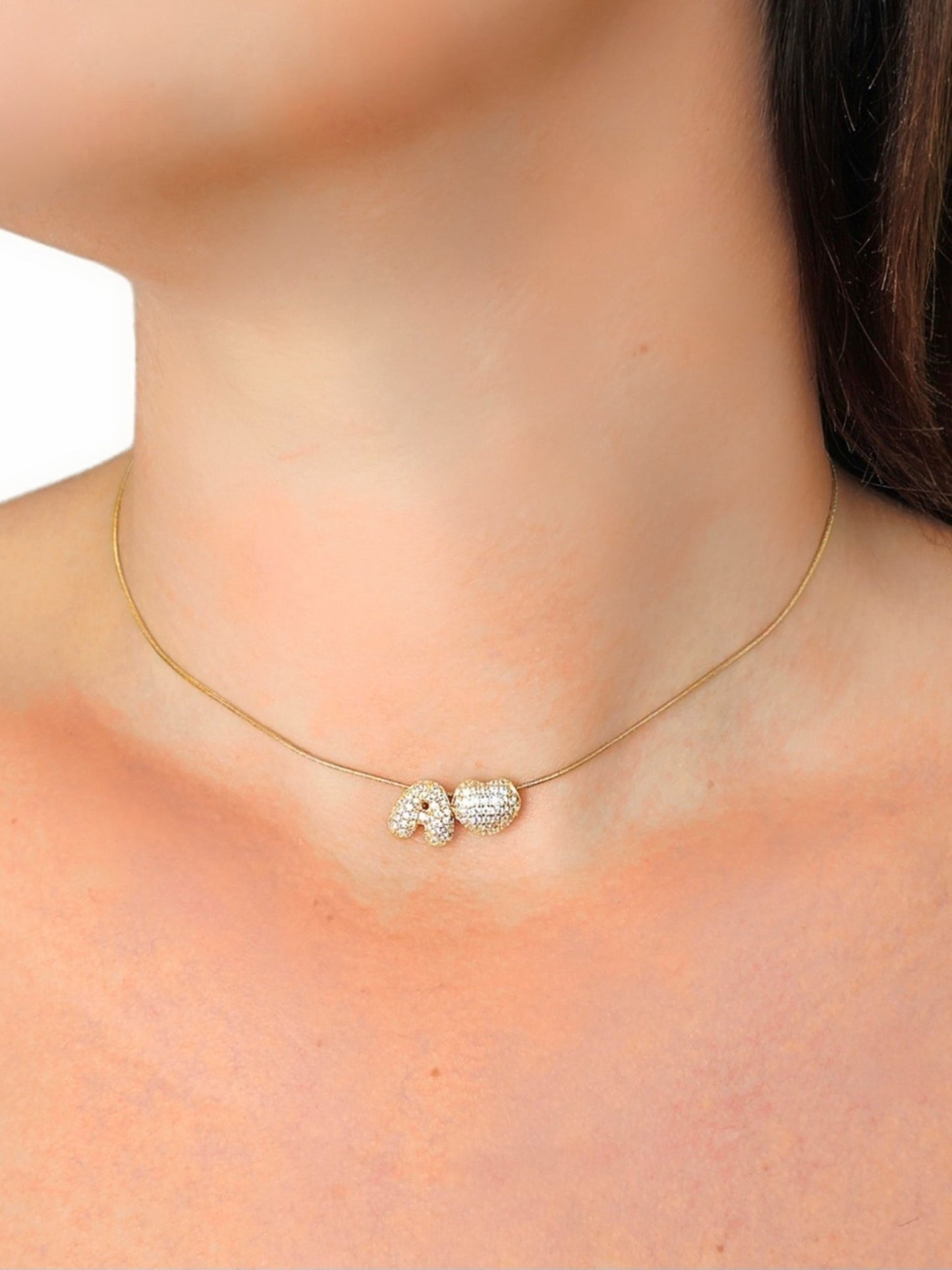 Choker/Girocollo Personalizzato "Bubble" Gold - 333HOPE333