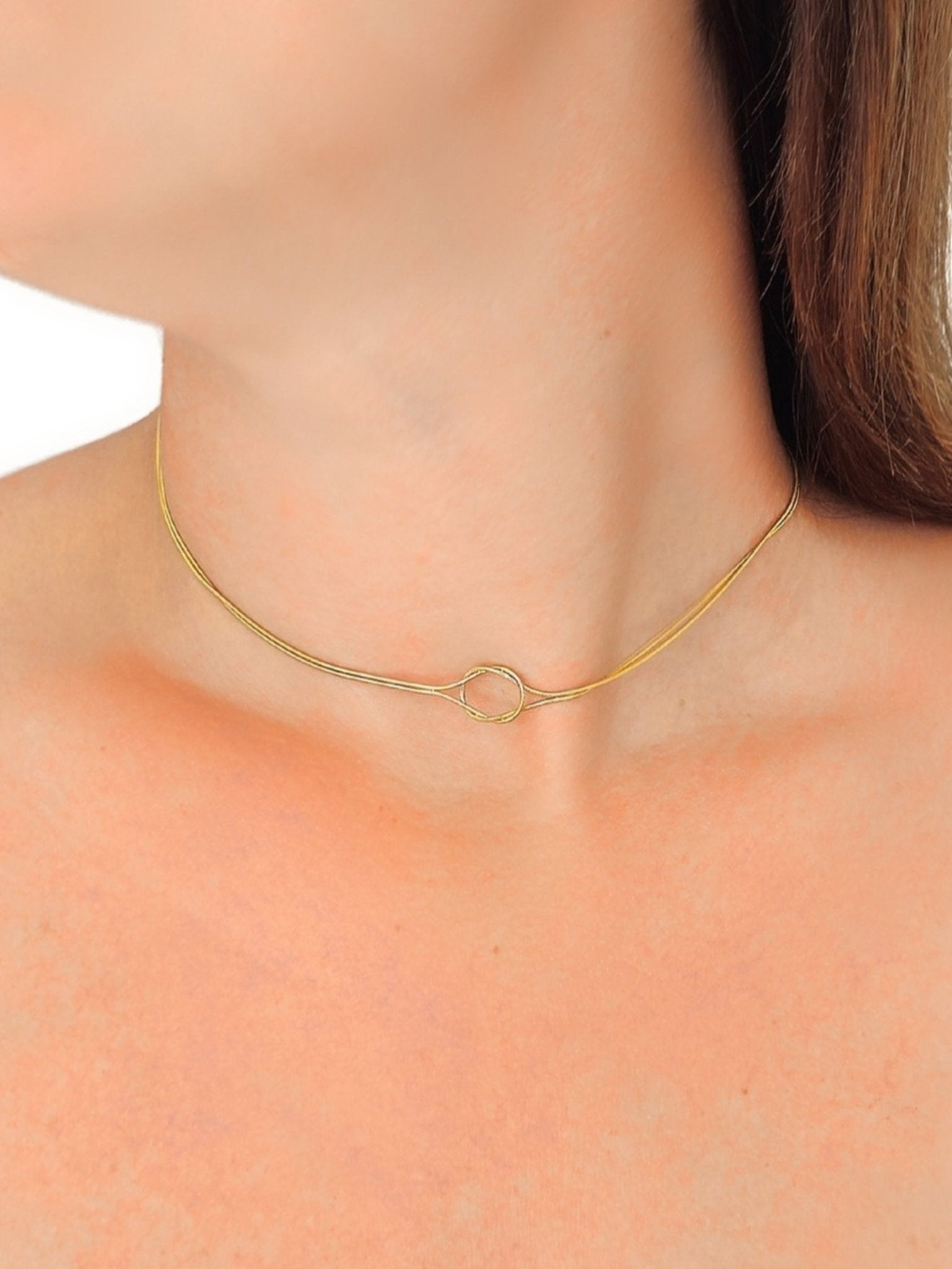 Choker/Girocollo "Reef Knot" Gold - 333HOPE333