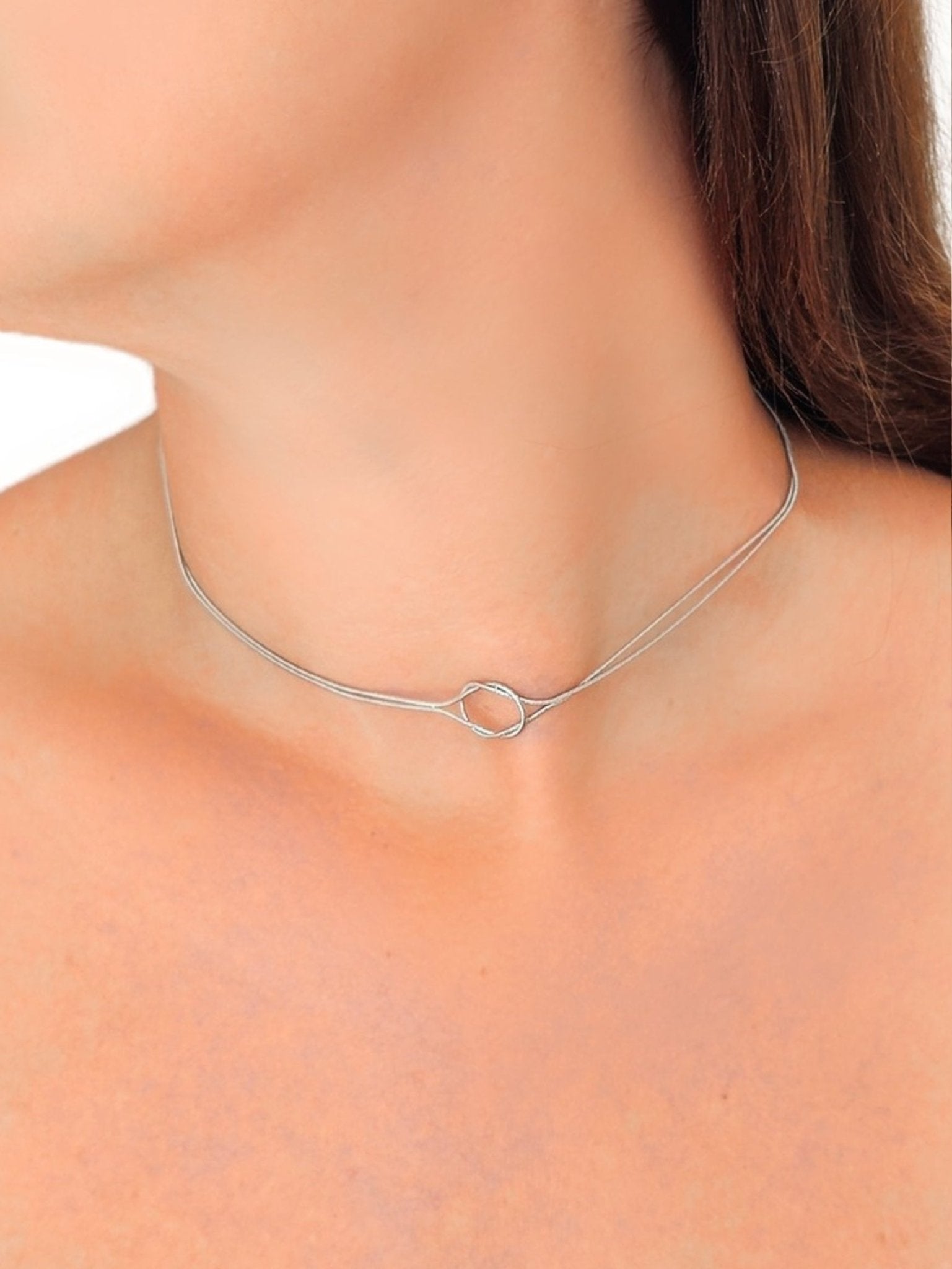 Choker/Girocollo "Reef Knot" Silver - 333HOPE333
