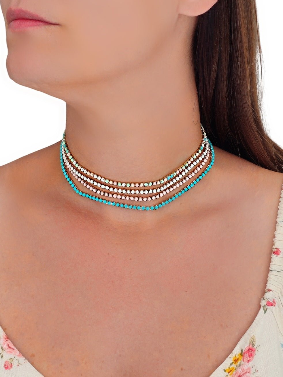 Choker/Girocollo Tennis "Formentera" - 333HOPE333