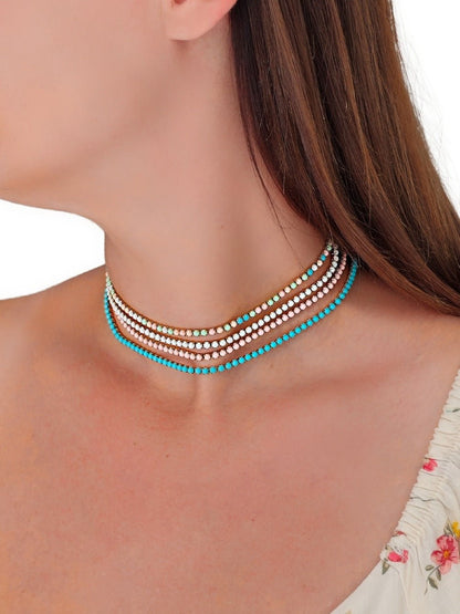 Choker/Girocollo Tennis "Formentera" - 333HOPE333