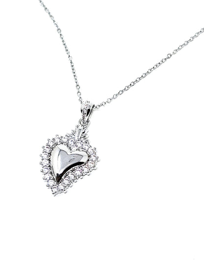 Collana "Cuore Sacro Shine" Silver - 333HOPE333