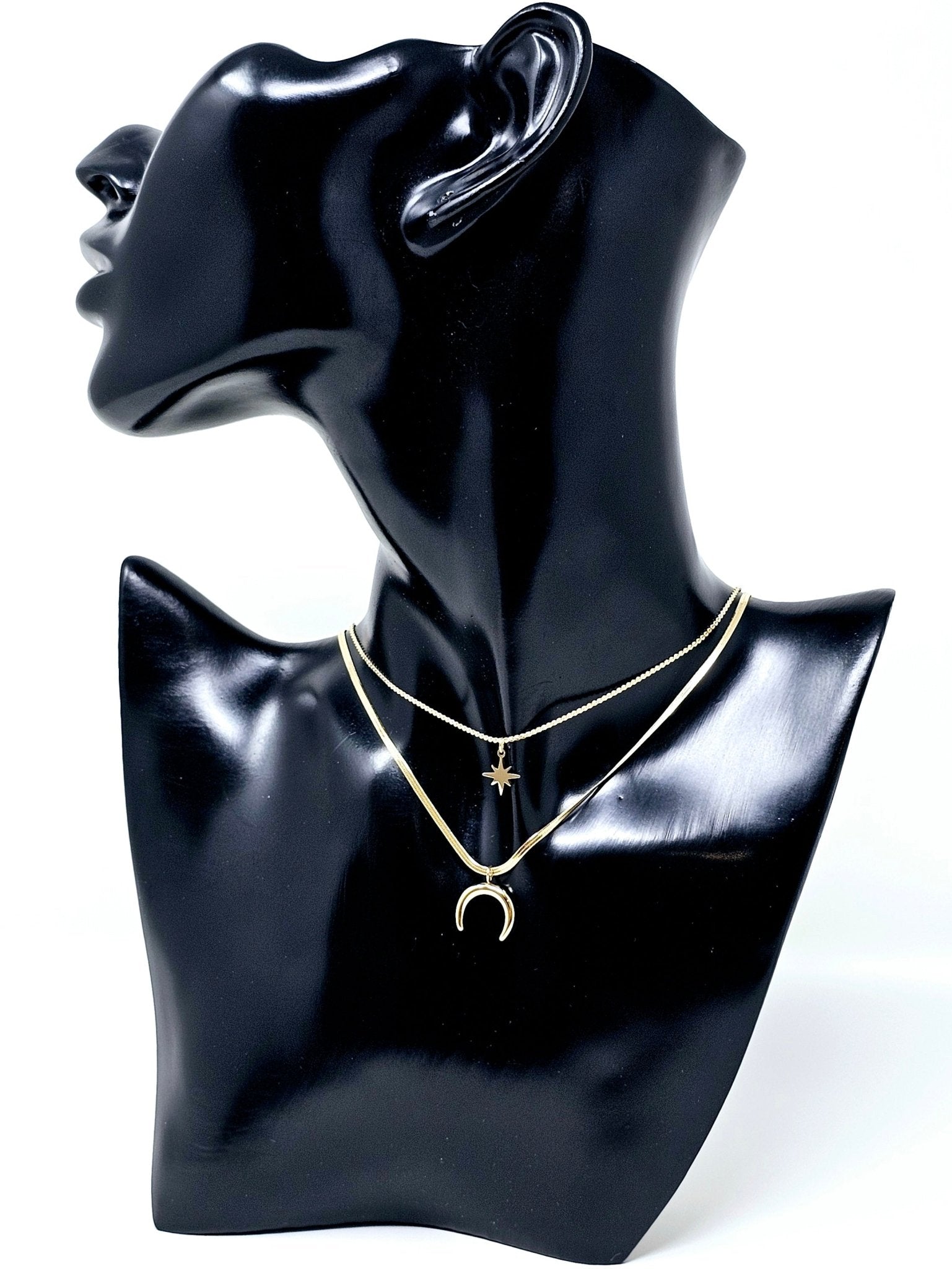 Collana Girocollo a Due Fili "Half Moon" Gold - 333HOPE333