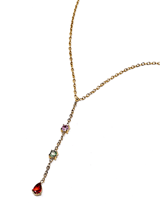 Collana Girocollo "Astra" Gold con Pietre Pastel Colors - 333HOPE333