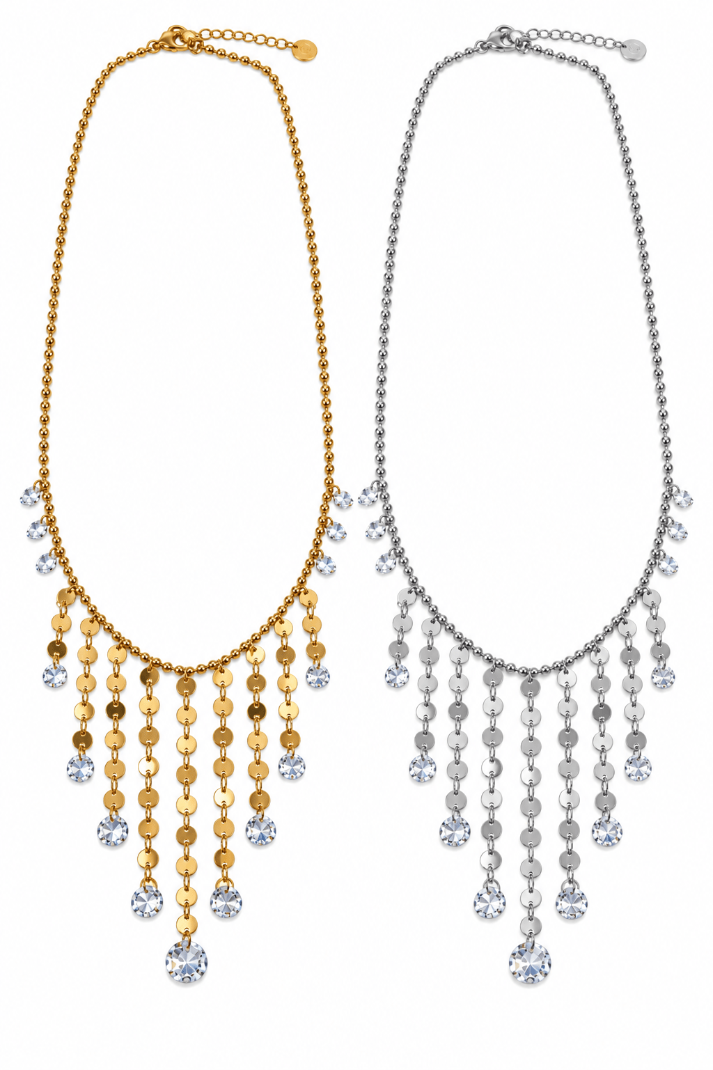 Collana Girocollo "Cascata di Luce" Gold o Silver - 333HOPE333