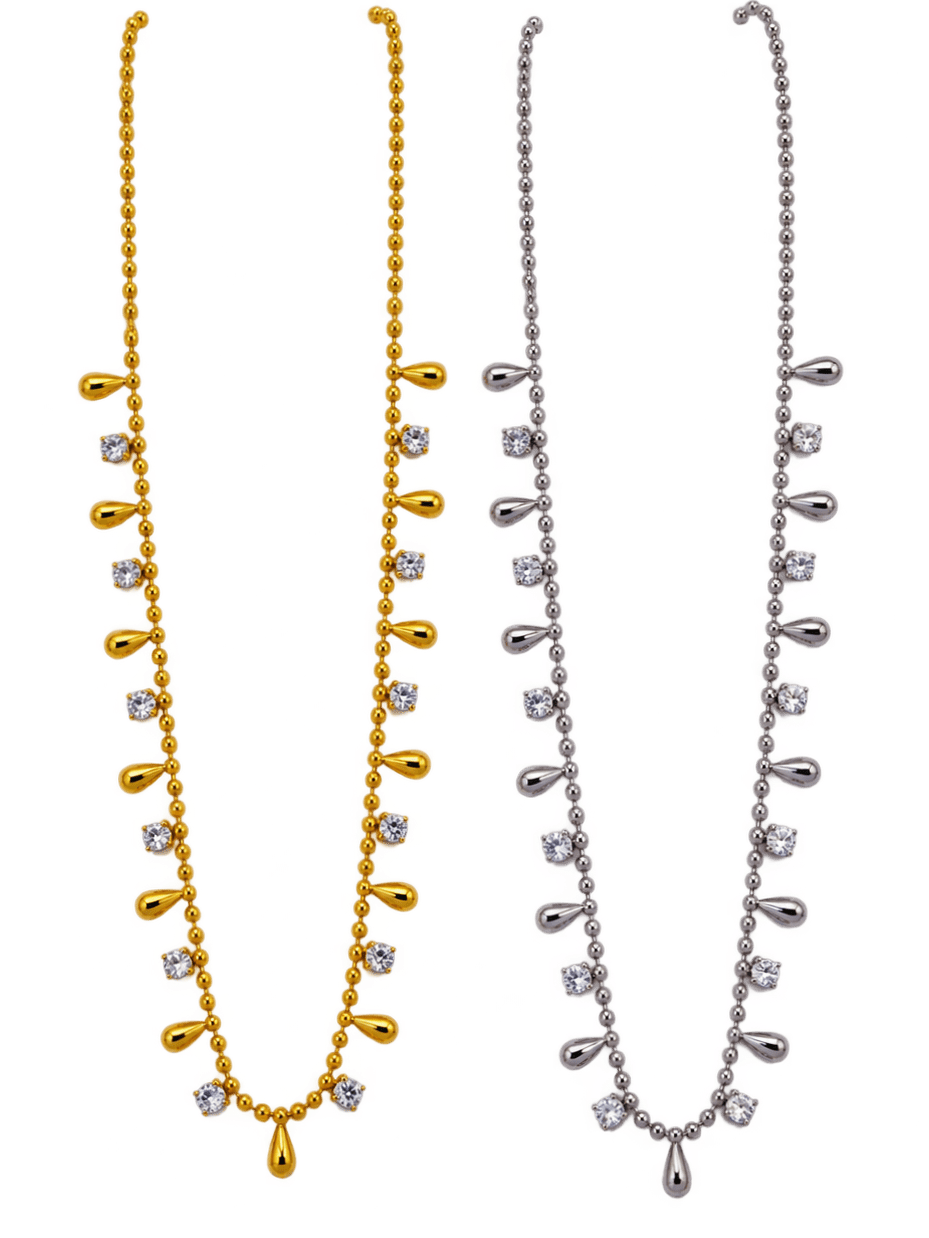 Collana Girocollo "Gocce" Gold o Silver - 333HOPE333