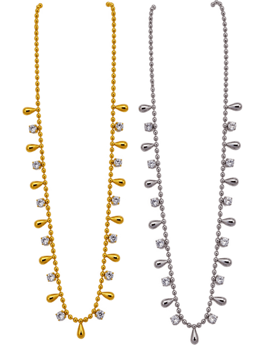 Collana Girocollo "Gocce" Gold o Silver - 333HOPE333