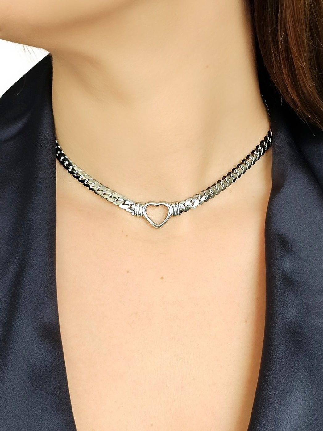 Collana Girocollo "Love Chain" Silver - 333HOPE333