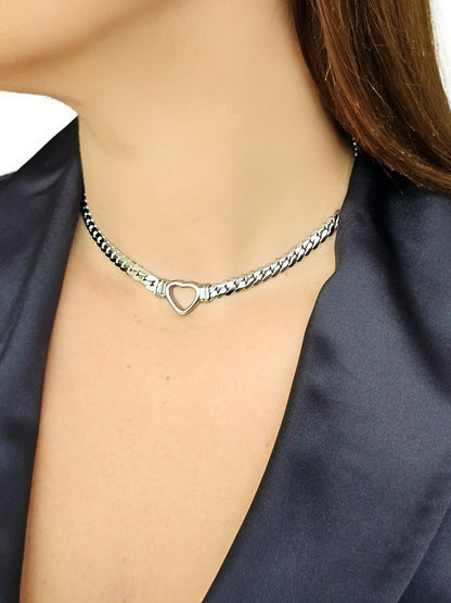 Collana Girocollo "Love Chain" Silver - 333HOPE333