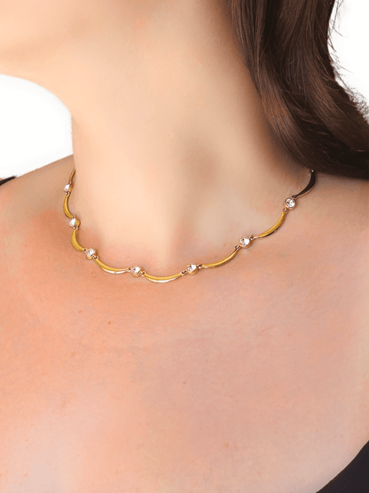 Collana Girocollo "Onde" Gold - 333HOPE333