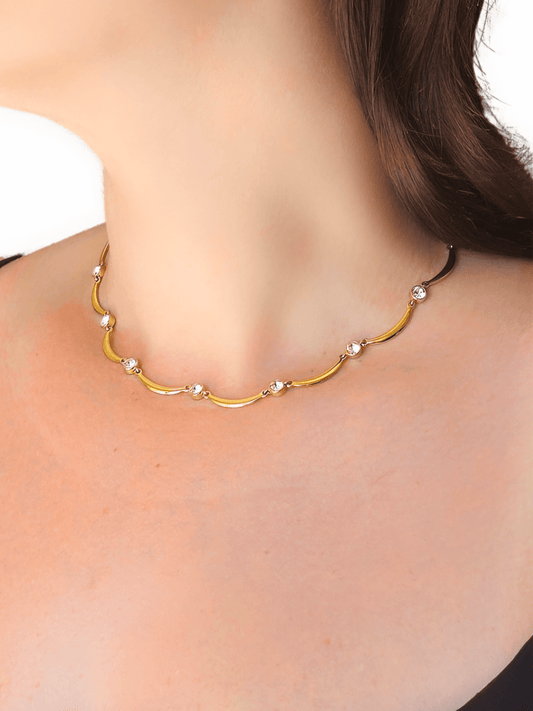Collana Girocollo "Onde" Gold - 333HOPE333