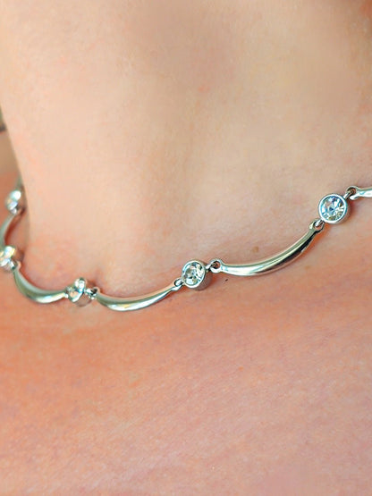 Collana Girocollo "Onde" Silver - 333HOPE333