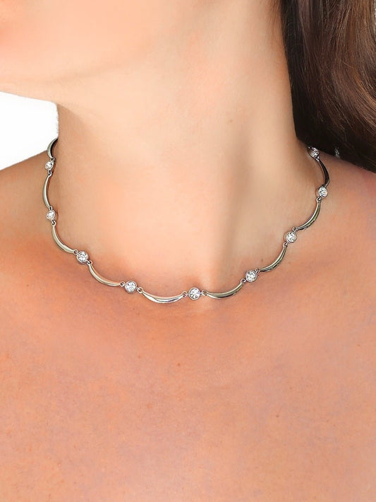 Collana Girocollo "Onde" Silver - 333HOPE333