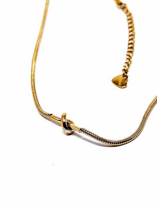 Collana Girocollo "Piccolo Nodo" Gold - 333HOPE333