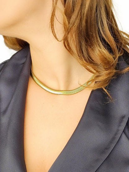 Collana Girocollo "Snake Bold" Gold - 333HOPE333