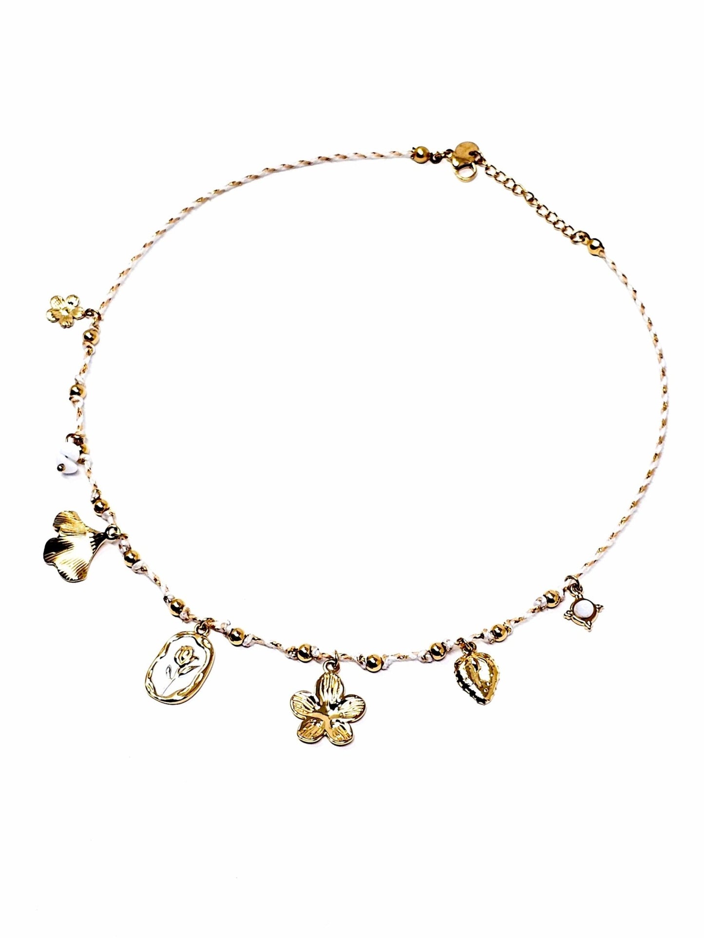 Collana Girocollo "Tulipano" Bianco - 333HOPE333