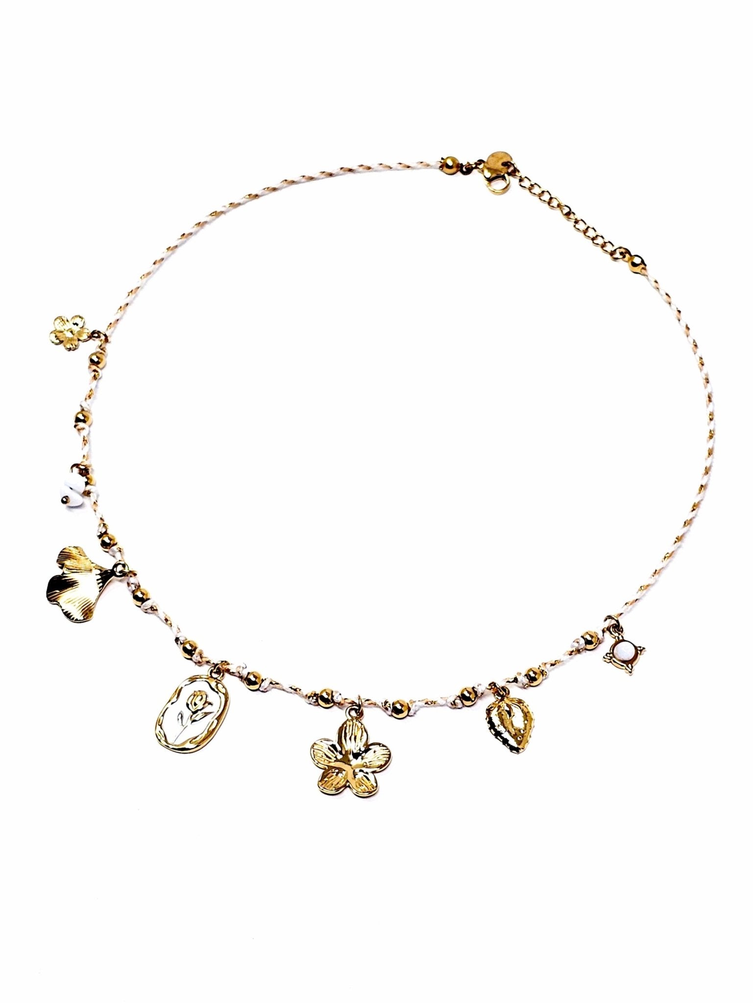 Collana Girocollo "Tulipano" Bianco - 333HOPE333