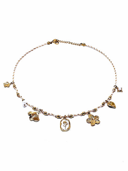 Collana Girocollo "Tulipano" Bianco - 333HOPE333