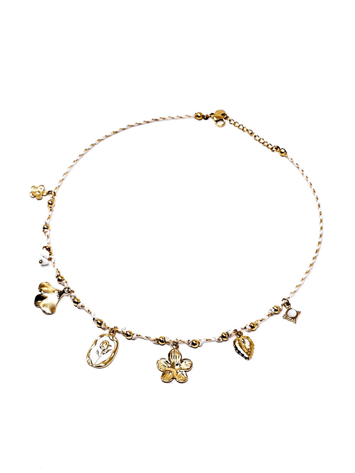 Collana Girocollo "Tulipano" Bianco - 333HOPE333