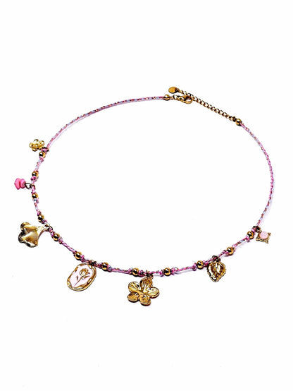 Collana Girocollo "Tulipano" Rosa - 333HOPE333