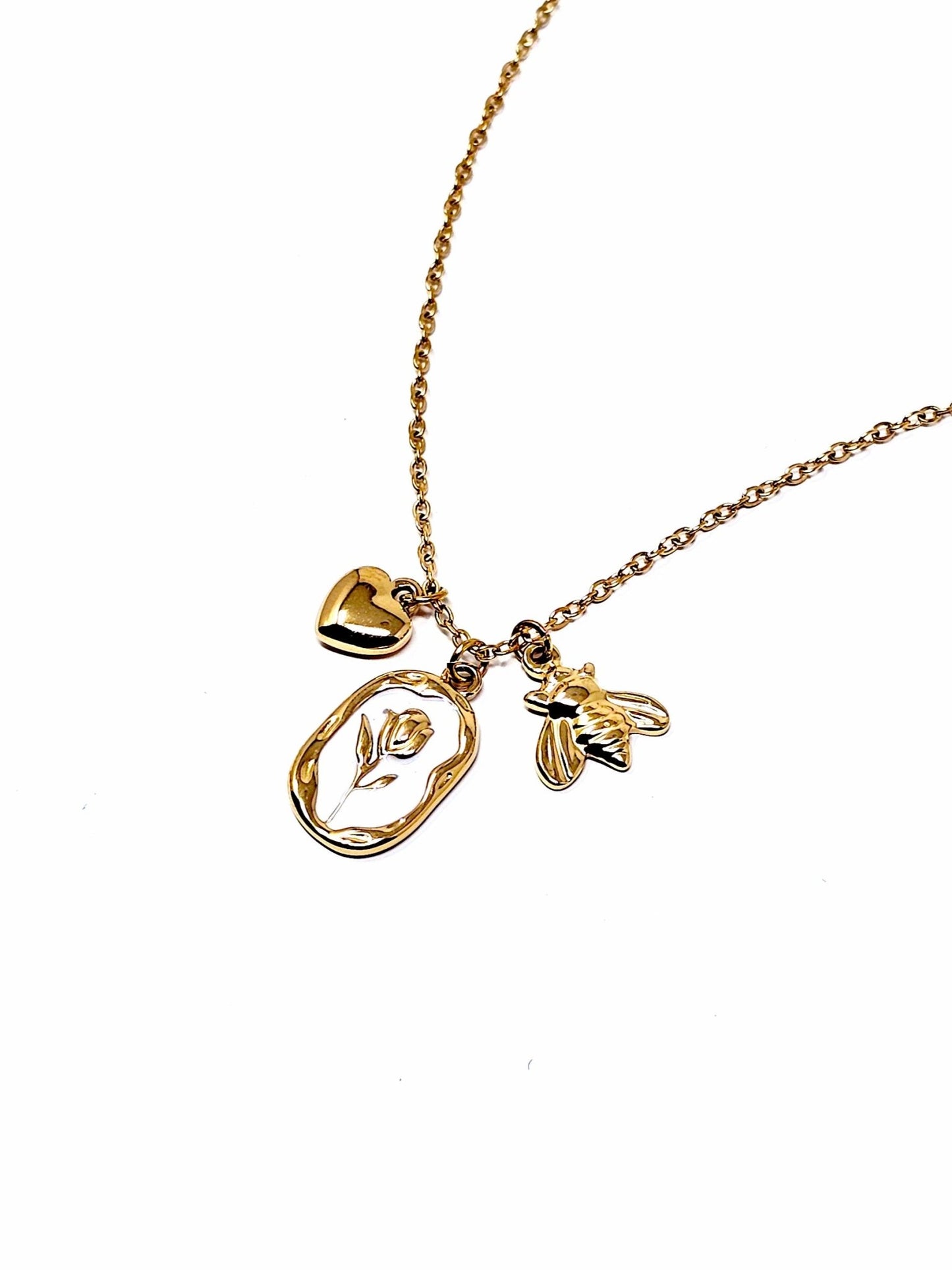Collana Girocollo "Tulipano Slim" Bianco - 333HOPE333